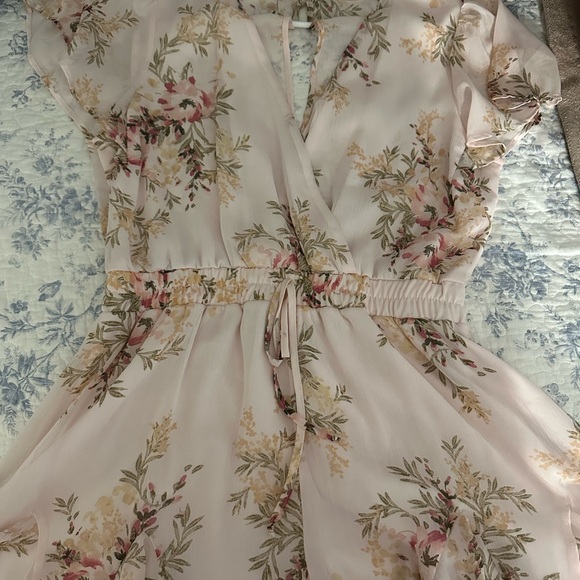 Altar'd State Pants - Floral V-Neck Romper